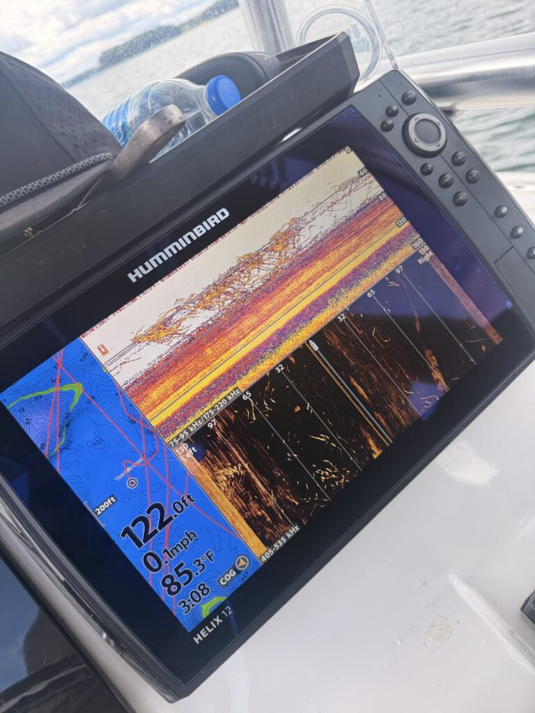Lake Lanier Striper Fishing Report – Rain, Finicky Fish & a Big Spoon Bite Lake Lanier Striper Fishing Report – Rain, Finicky Fish andamp; a Big Spoon Bite - Lake Lanier fishing photo 2