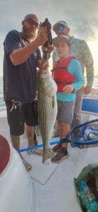 Lake Lanier trophy striped bass weighing 20 pounds or more