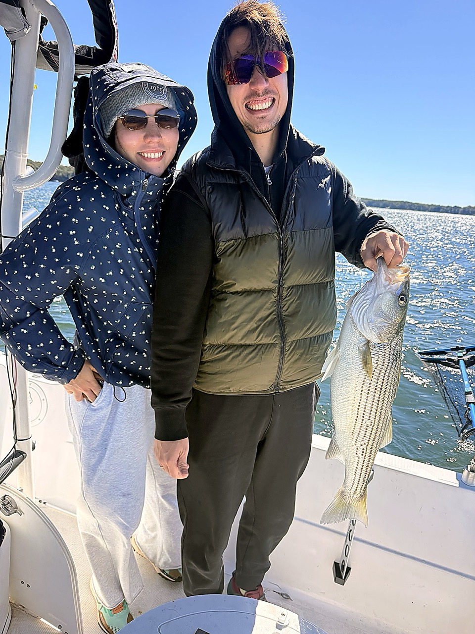 Lake Lanier Striper Fishing Report – October 19, 2026 First-time anglers with a Lake Lanier striped bass