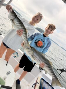 Lake Lanier trophy striped bass weighing 20 pounds or more
